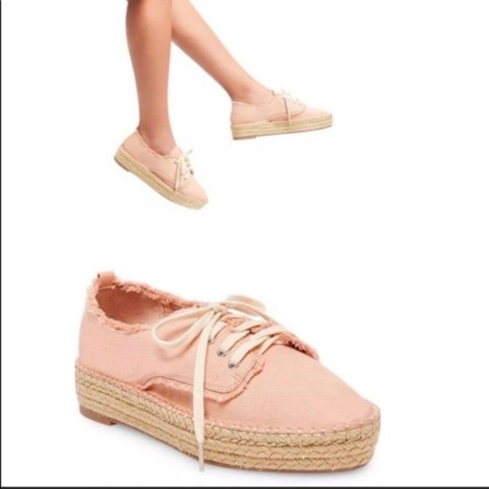 DV Rosie canvas platform espadrille lace up sneaker size 9